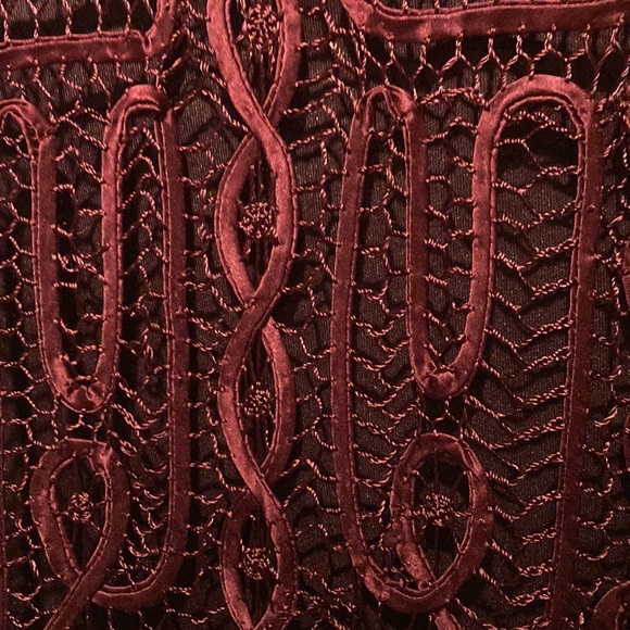 NWOT Worthington Woman Sz 2X Bing Cherry Chemise w/Long Sleeve Satin/Lace Cover - Picture 8 of 12